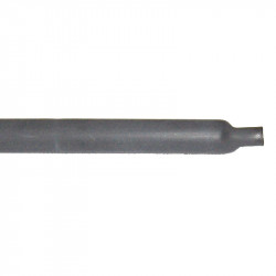 Sort Ø6mm Krympeflex med Lim (0,6m)