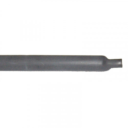 Sort Ø6mm Krympeflex med Lim (0,6m)