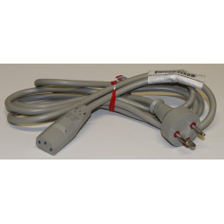 Apparat kabel DK 230V m/jord 1,8 m Grå