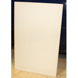 Hvid Glasplade - 78,5x123cm