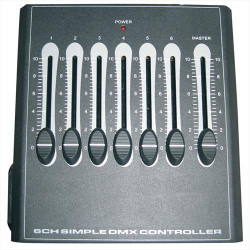 DMX controller 6 kanaler Installation