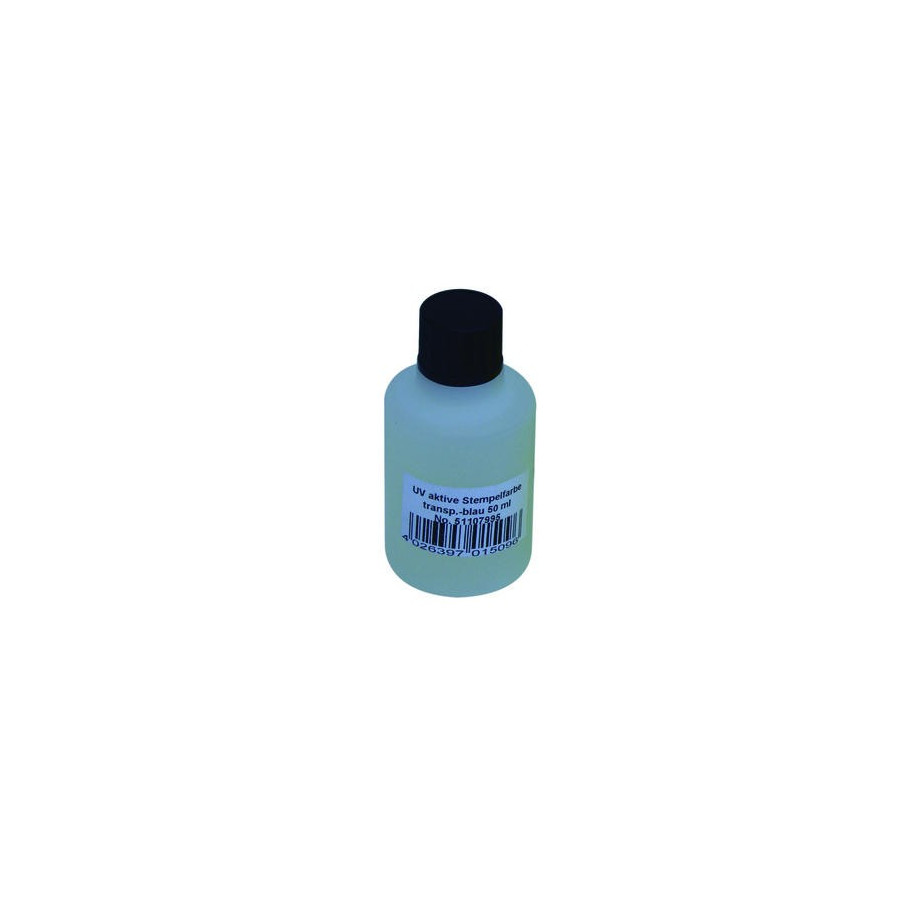 UV Stempelvæske - Transperant Blå 50ml