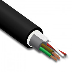 Combi Kabel Audio/DMX 2x0.125mm2 + 3x1mm2  pris pr. m, Kombi kabel