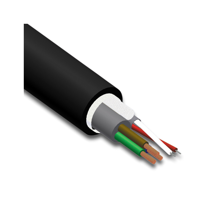 Combi Kabel Audio/DMX 2x0.125mm2 + 3x1mm2  pris pr. m, Kombi kabel