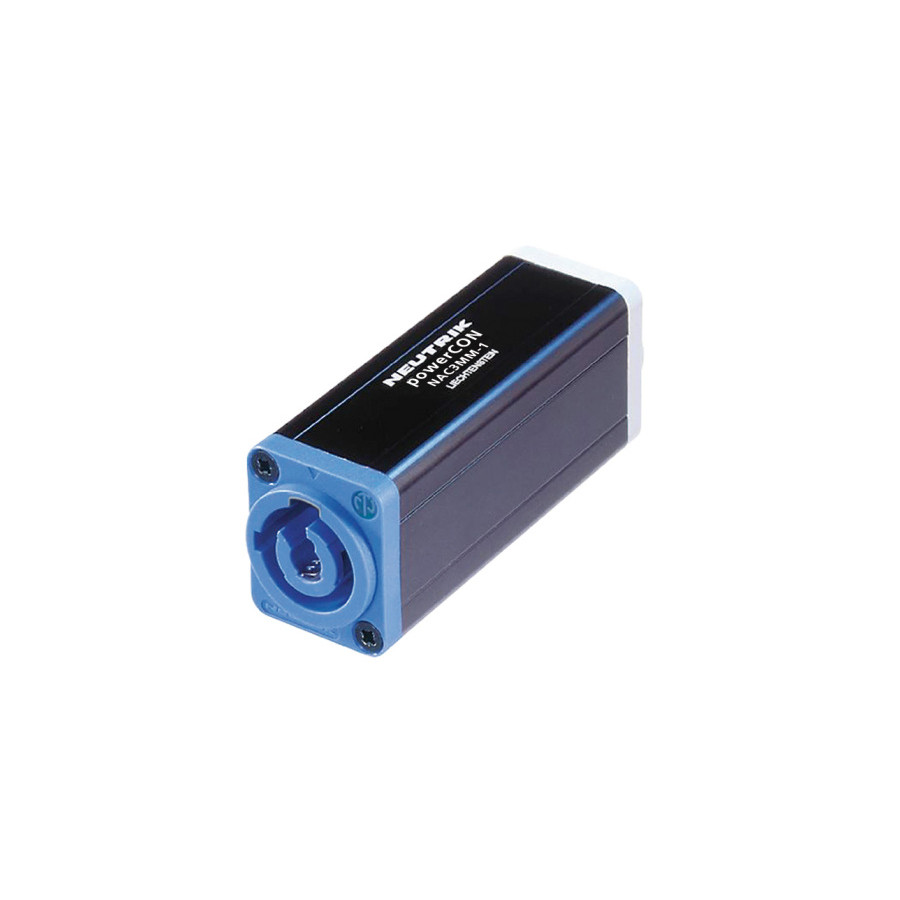 Neutrik Powercon Adapter Blå til Grå - NAC3MM