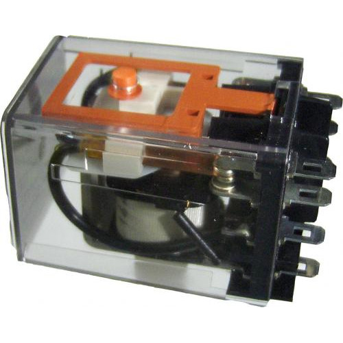 Køb Relæ 24 Volt AC spole - 2 skiftekontakter - Electromatic 10A/400V Mange forskellige relæer på lager