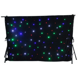 Stjernetæppe - Sparkle Wall 96 x RGB LED -  2 x 3 meter