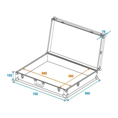 Universal Kuffert til gadgets Sort - 700 x 500 x 170mm  