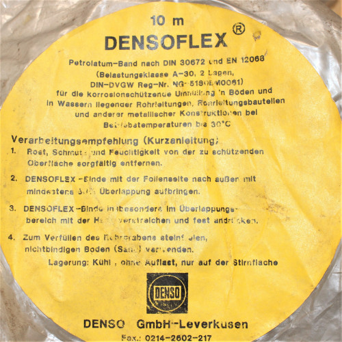 Densoflex 10m Dækbind til isolering - DIN 30672. Bestil dit densoflex 10m dækbind på discosupport.dk NEMT - HURTIGT - BILLIGT!!!