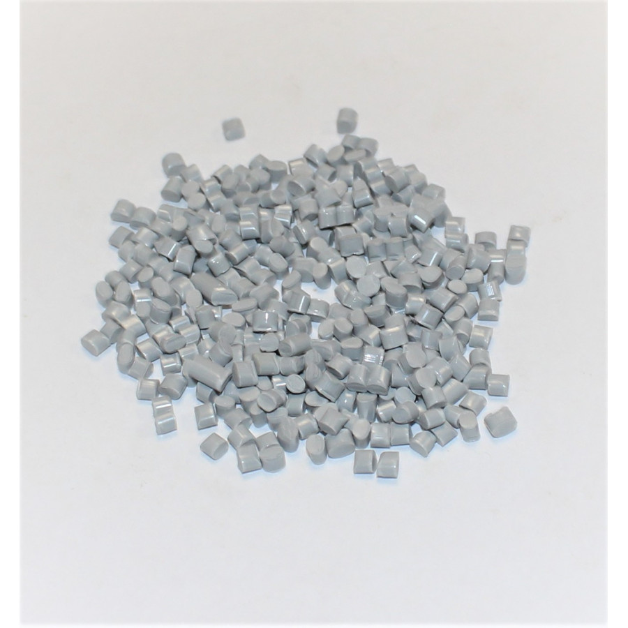 Grå Plastgranulat / Dukkefyld / Plasthagl - 1 KG