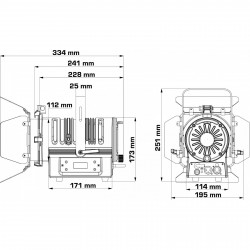 50W Varm Hvid LED FRESNELL Teater Lampe - Messelampe Hvid. Bestil dine Spotlamper online på discosupport.dk!