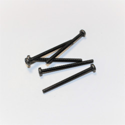 M3x40mm Sort galvaniseret maskinskrue PZ1 panhoved - discosupport.dk