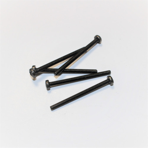 M3x40mm Sort galvaniseret maskinskrue PZ1 panhoved - discosupport.dk