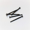 M3x40mm Sort galvaniseret maskinskrue PZ1 panhoved - discosupport.dk