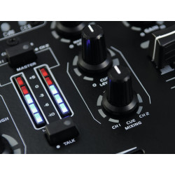 DJ Mixer 2 kanaler med mp3 afspiller - Omnitronic PM-211P. Køb dine 2 kanals DJ mixer online på discosupport.dk!