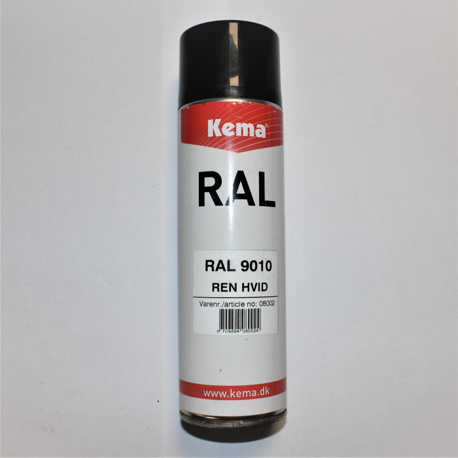 Kema RAL 9010 - Ren Hvid spraymaling og industrilak - På discosupport.dk finder du et bredt udvalg af kema spraydåser!