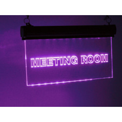 Meeting Room Skilt - Rød/Blå LED lys - 365 x 45 x 205mm