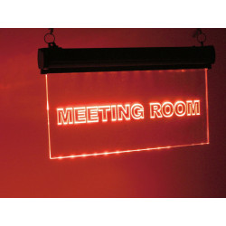 Meeting Room Skilt - Rød/Blå LED lys - 365 x 45 x 205mm