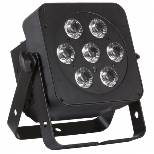 Køb LED PLANO 6in1 - 7x12W RGBWA - Meget kraftig Led Projektor - Billigt her!