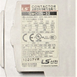3 polet relæ 15kW - LS Contactor GMC(D)-32 - 220V relæspole (Brugt)