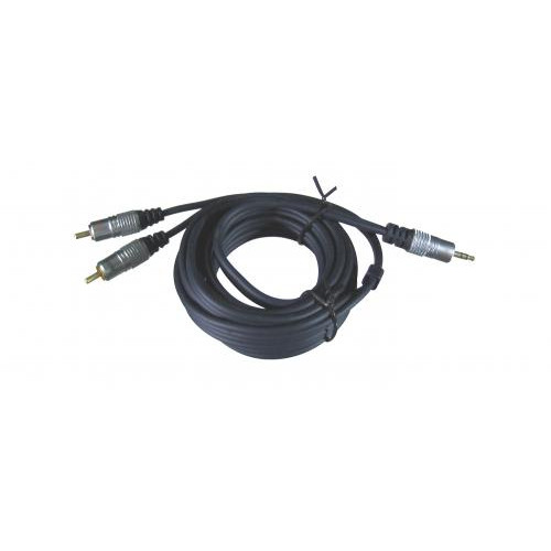Køb 3.5mm Minijack til 2xPhono - Computer kabel - laptop - Ipad(5 meter)