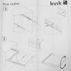Hvid Udtræksramme til Garderobeskabe 60cm - Kvik Ordine ID11076. Køb dine udtræksrammer online på discosupport.dk!