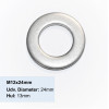 M12 Rustfri Spændeskive A2 DIN 125-A - Dia 24mm - discosupport.dk