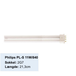 Philips PL-S 11W / 840 4 pin i Kold Hvid - På discosupport.dk kan du købe din Philips PL-S 11W i kold hvid!