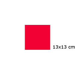 Rød 13x13 cm farvefilter