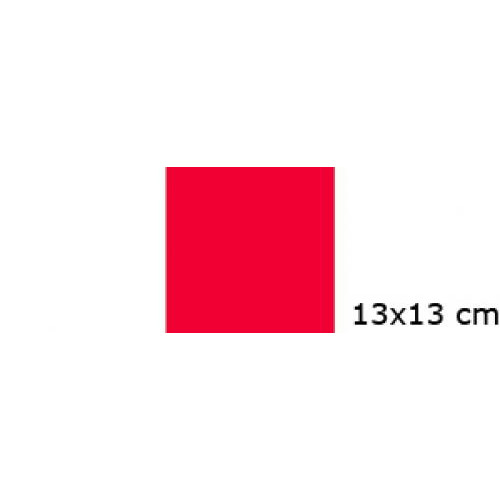 Rød 13x13 cm farvefilter