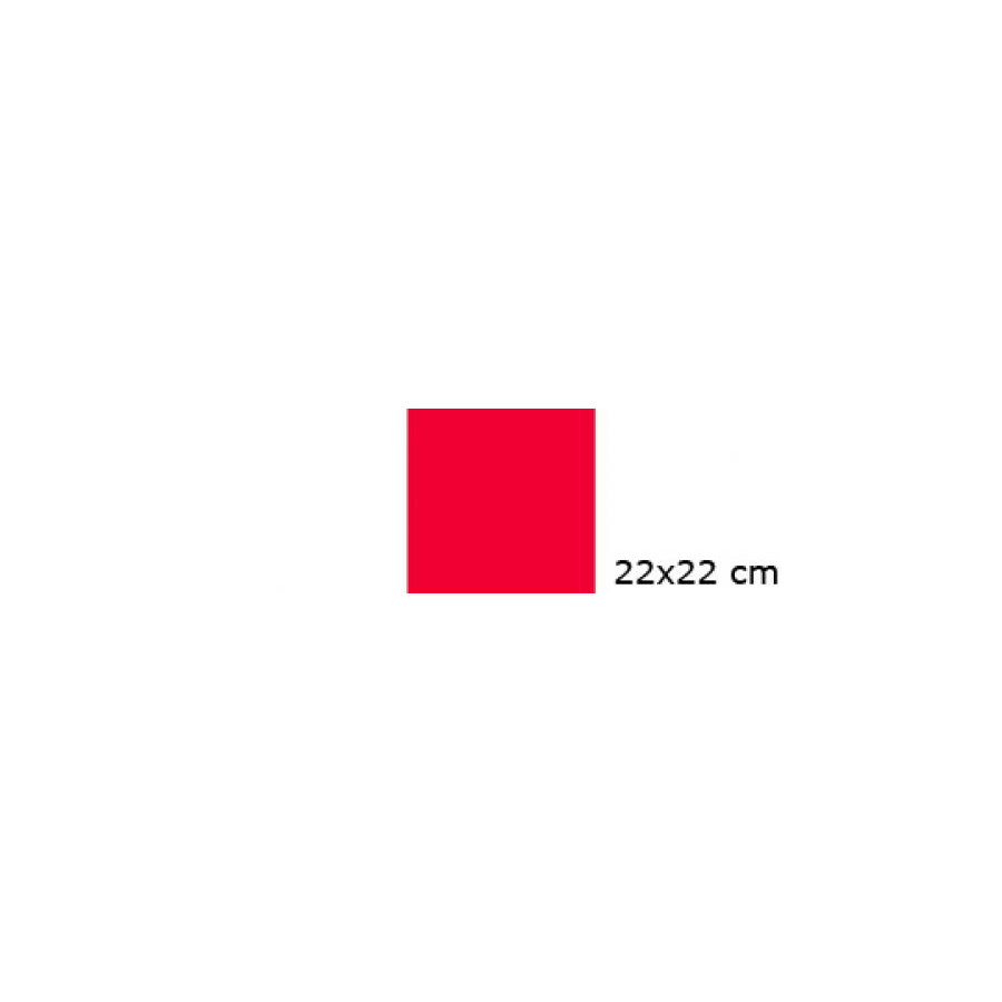 Rød 22x22 cm farvefilter