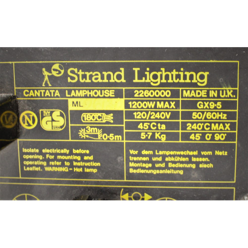 Følgespot 1200W - Strand Lighting Cantata 11/26 - Til Haller og Stadion