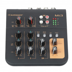 DJ Mixer - Mi3 - 3 Kanaler - 2 Mikrofoner 1 Stereo